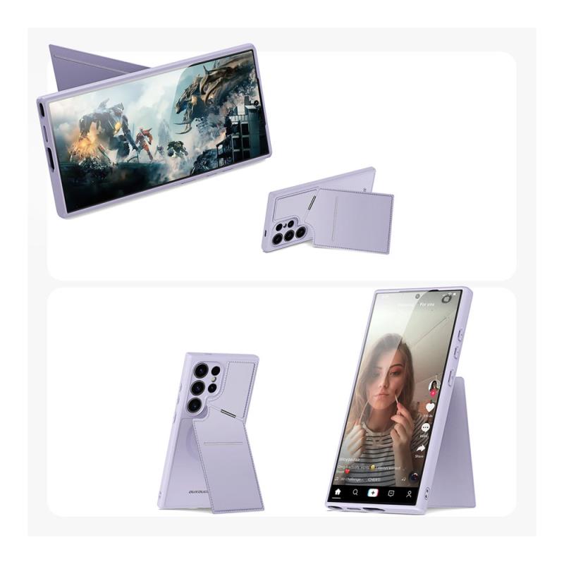 Θήκη Δερμάτινη Dux Ducis Samsung Galaxy S24 Ultra 5G 3 σε 1 Magnetic με Stand Rafi II Μωβ