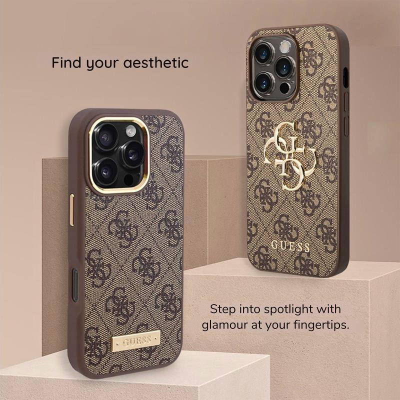 Θήκη PU Guess Samsung Galaxy S26 Ultra 5G Magnetic Hardcase Classic 4G Μαύρο