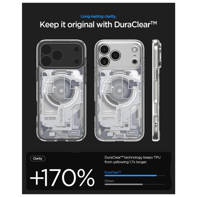 Θήκη TPU & PC Spigen Ultra Hybrid Mag Magsafe Apple iPhone 17 Pro Max Zero One Λευκό