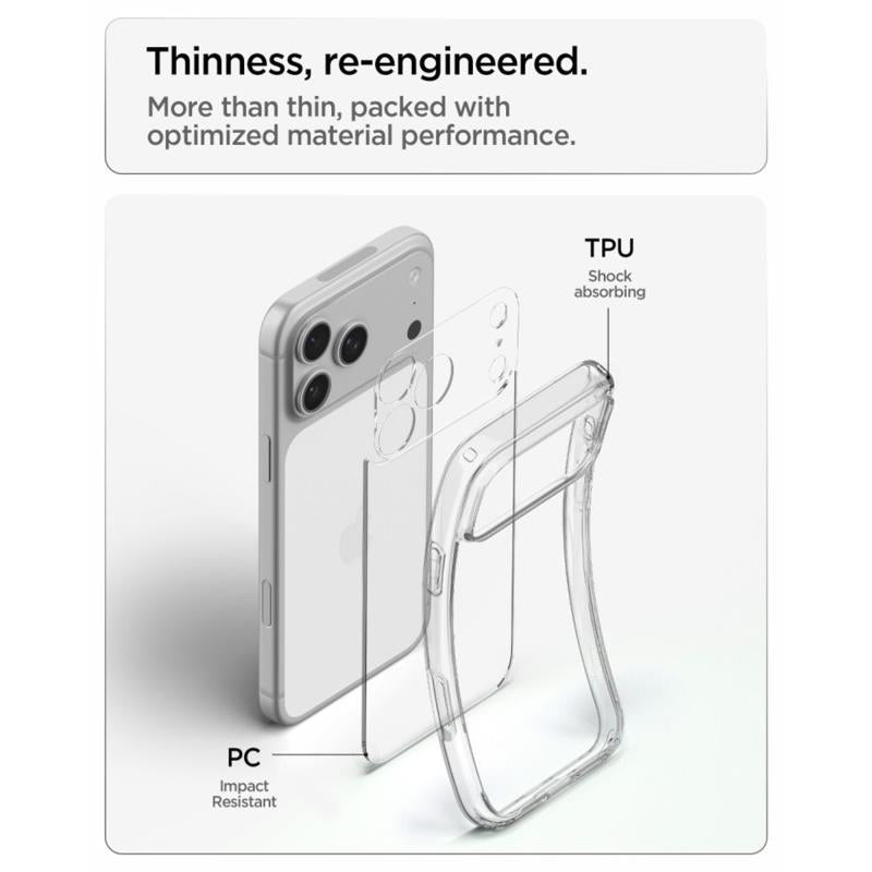 Θήκη TPU & PC Spigen Apple iPhone 18 Pro/ 17 Pro Ultra Hybrid Διάφανο