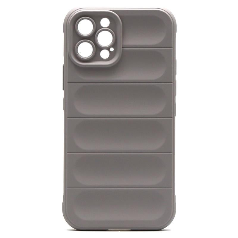 Θήκη Shield TPU inos Apple iPhone 12 Pro Max Stripes Ανοιχτό Γκρι
