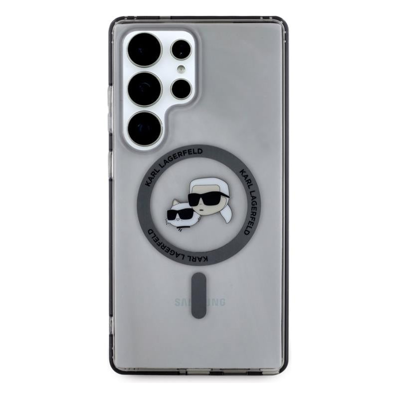 Θήκη TPU Karl Lagerfeld Samsung Galaxy S25 Ultra Magnetic IML Metal Karl & Choupette Heads Μαύρο