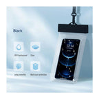 Waterproof Θήκη inos για Smartphones έως 6.9" Διάφανο-Μαύρο