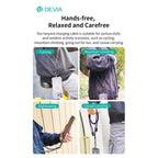 Καλώδιο Σύνδεσης USB 2.0 Woven Adjustable Lanyard Devia EC429 USB C σε Lightning PD 27W 1.6m Cable Pro5 Μαύρο