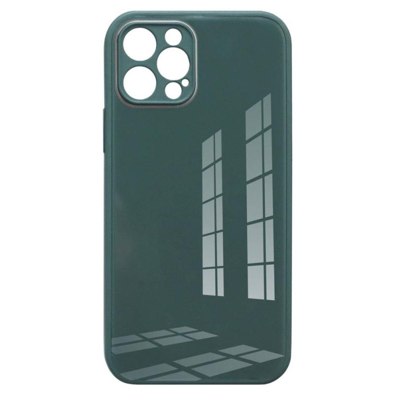 Θήκη TPU & Glass inos Apple iPhone 12 Pro CamGuard Πράσινο