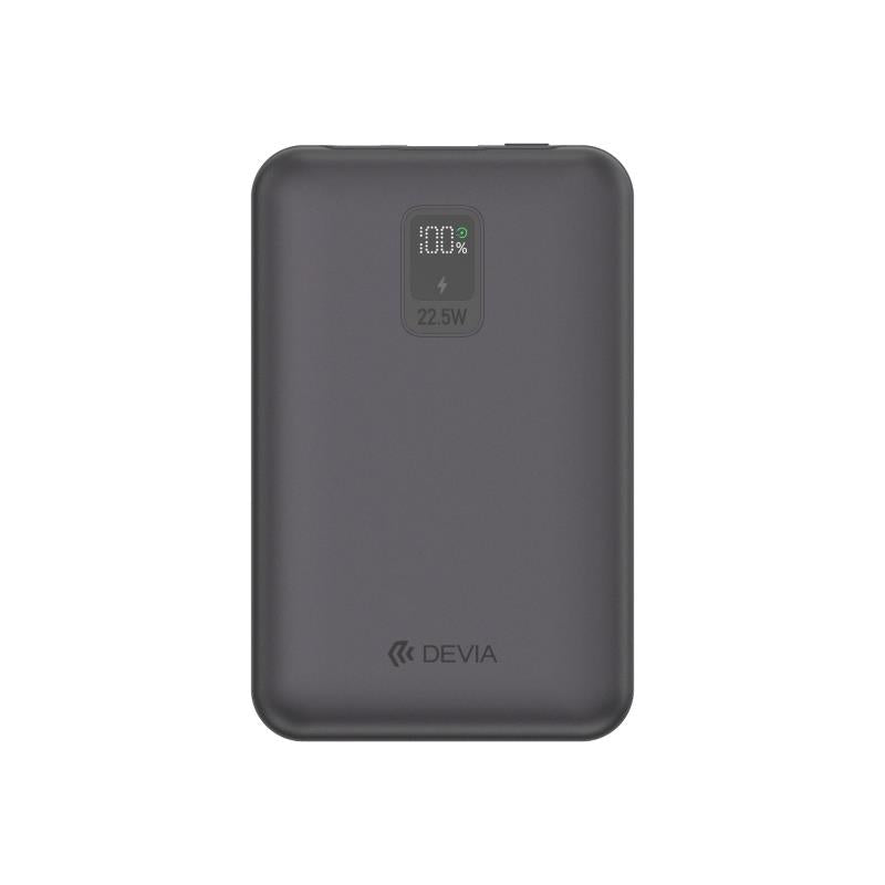 Φορτιστής Ανάγκης Devia EP202 22.5W 10000mAh Mini με 2 Ενσωματωμένα Καλώδια Extreme Speed Γκρι