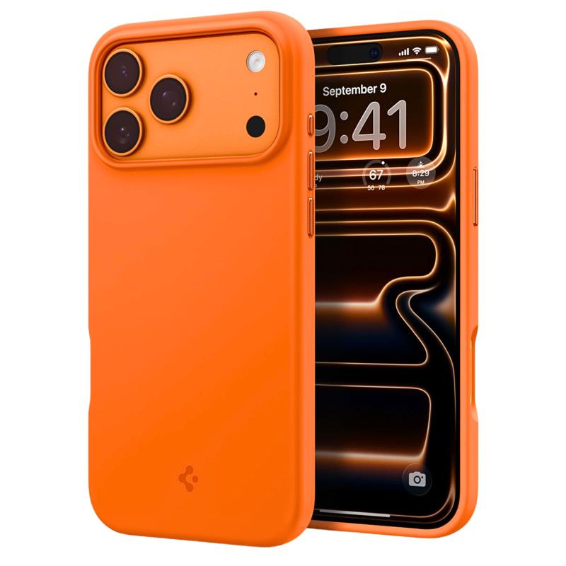Θήκη Σιλικόνης Spigen Silicone Fit Magsafe Apple iPhone 18 Pro Max/ 17 Pro Max 5G Πορτοκαλί