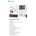 Στερεοφωνικό Ακουστικό Bluetooth Devia EM204 Air Conduction Lite1 Neckband Μαύρο