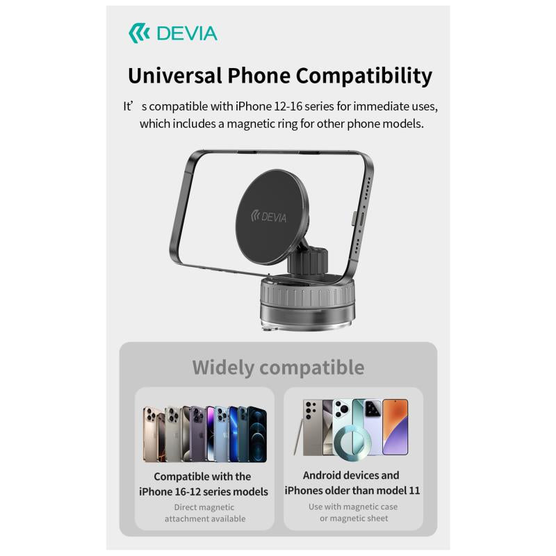 Universal Βάση Στήριξης Ταμπλό Αυτοκινήτου Devia ES087 Magnetic Adjustable Stand Ultra1 Μαύρο