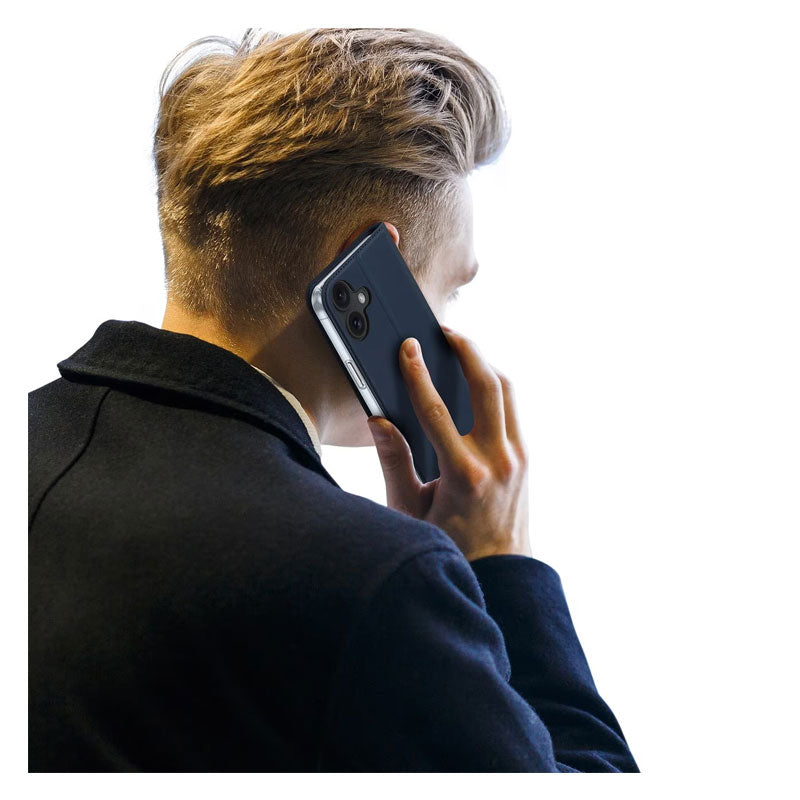 Θήκη Flip Dux Ducis Apple iPhone 16 Skin Pro Μπλε