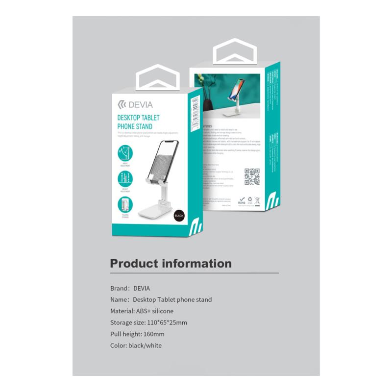 Universal Επιτραπέζια Βάση Στήριξης Devia ES054 για Tablets & Smartphones έως 11.0" Λευκό