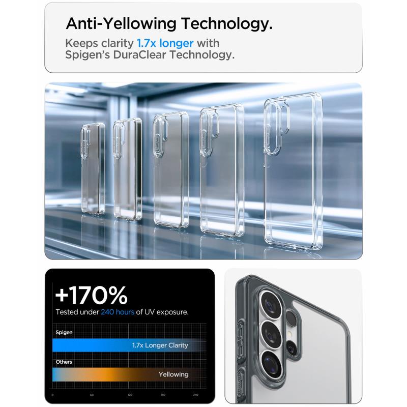 Θήκη TPU & PC Spigen Samsung Galaxy S26 Ultra 5G Ultra Hybrid Διάφανο-Γκρι