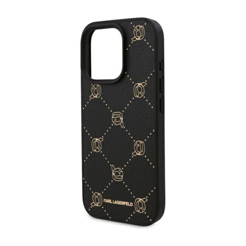 Θήκη PU Karl Lagerfeld Magsafe Apple iPhone 16 Pro Leather Karl Head Μαύρο