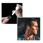 Strap Λαιμού Σιλικόνης AhaStyle PT74 Apple AirPods Magnetic Μαύρο