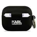 Θήκη Σιλικόνης Karl Lagerfeld Apple AirPods Pro 3 (2025) Choupette Head 3D Μαύρο