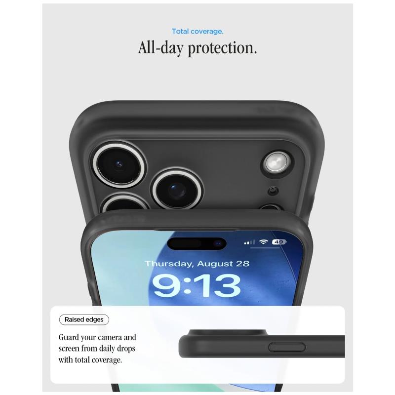 Θήκη TPU & PC Spigen Apple iPhone 18 Pro/ 17 Pro MagSafe Ultra Hybrid Classic Μαύρο