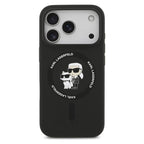 Θήκη Σιλικόνης Karl Lagerfeld Magsafe Apple iPhone 18 Pro/ 17 Pro Ring Karl & Choupette Μαύρο