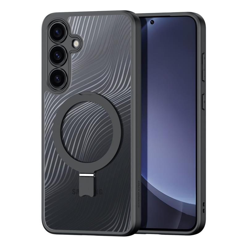 Θήκη TPU & PC Dux Ducis Samsung Galaxy S25 5G Magnetic με Stand Aimo Μαύρο