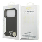 Θήκη Σιλικόνης Guess MagSafe Apple iPhone 17 Pro Max Triangle Logo Μαύρο
