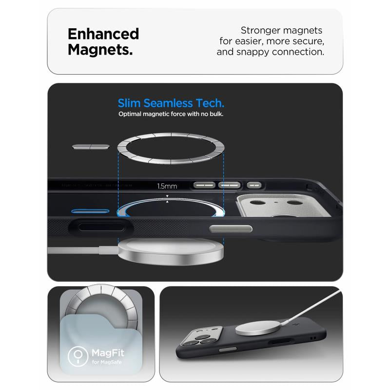 Θήκη TPU/ Σιλικόνης Spigen Apple iPhone 18 Pro Max/ 17 Pro Max MagSafe Caseology Nano Pop Μαύρο