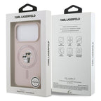 Θήκη Σιλικόνης Karl Lagerfeld Magsafe Apple iPhone 17 Pro Ring Karl & Choupette Ροζ
