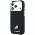 Θήκη PU Karl Lagerfeld Magsafe Apple iPhone 18 Pro Max/ 17 Pro Max Grained Leather Karl & Choupette Heads Μαύρο