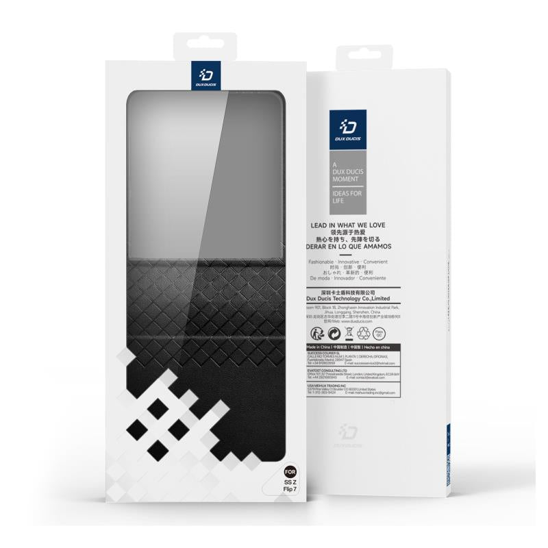 Θήκη Δερμάτινη PU Dux Ducis Samsung Galaxy Z Flip 7 5G Bril Μαύρο