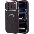 Θήκη TPU Karl Lagerfeld Apple iPhone 18 Pro Max/ 17 Pro Max MagSafe Leather Ring RSG Logo Μπορντώ