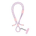 Καλώδιο Σύνδεσης USB 2.0 Woven Adjustable Lanyard Devia EC428 USB C σε USB C PD 60W 1.6m Cable Pro5 Ροζ