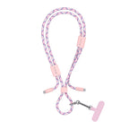 Καλώδιο Σύνδεσης USB 2.0 Woven Adjustable Lanyard Devia EC428 USB C σε USB C PD 60W 1.6m Cable Pro5 Ροζ