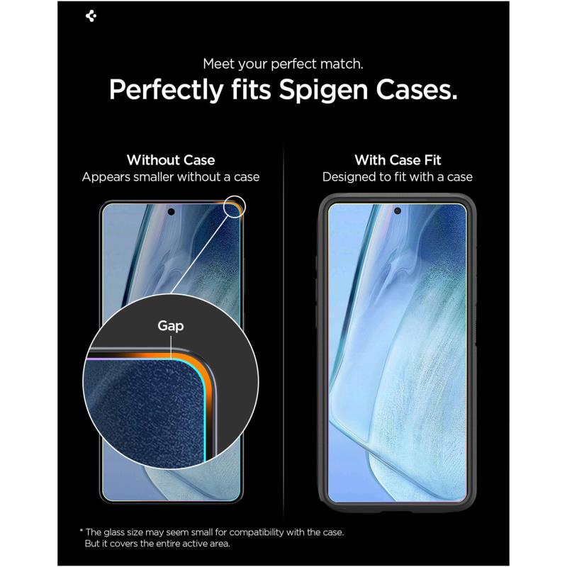 Tempered Glass Full Face Spigen Glas.tR EZ-FIT Pro AC Samsung Galaxy S26 Plus 5G (2 τεμ.)