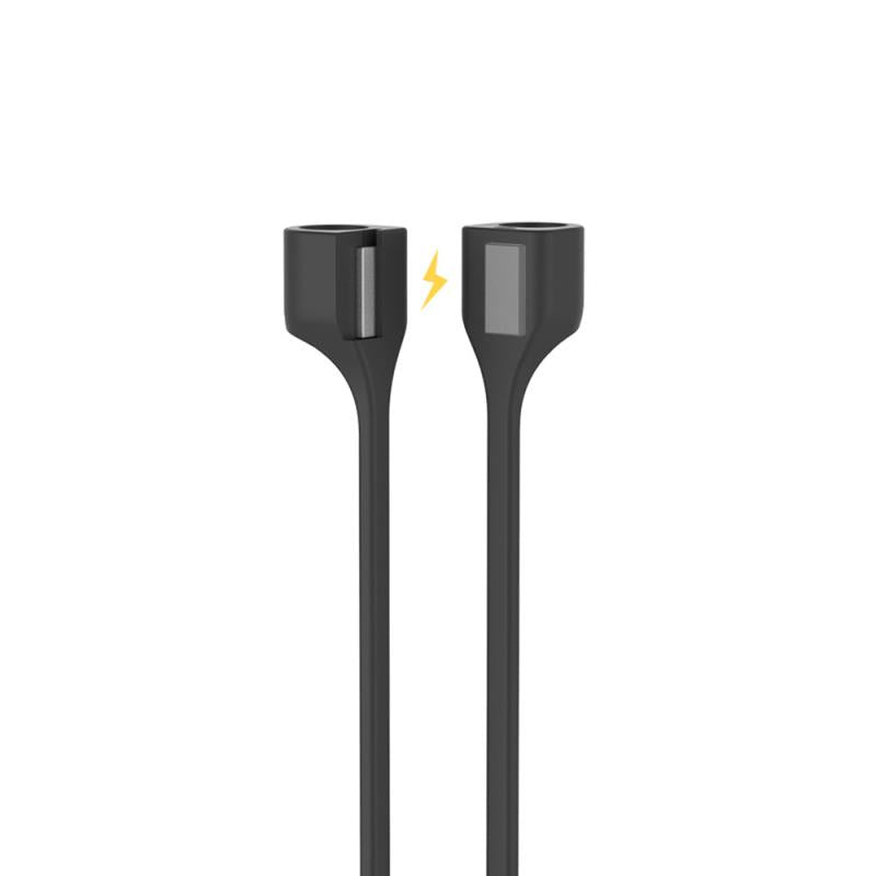 Strap Λαιμού Σιλικόνης AhaStyle PT74 Apple AirPods Magnetic Μαύρο