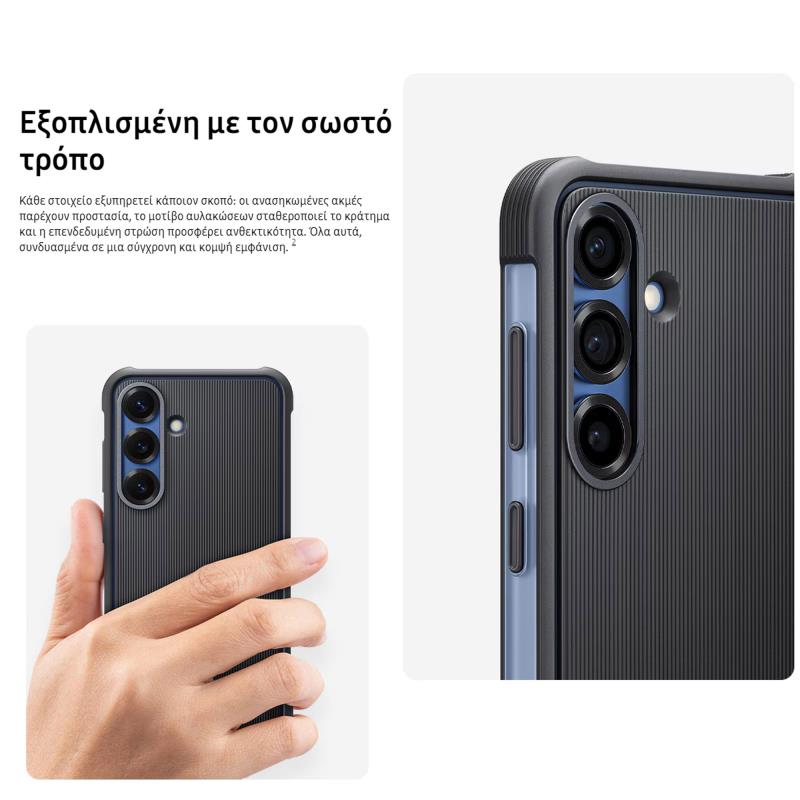 Θήκη TPU & PC Samsung EF-RS731CBE S731 Galaxy S25 FE 5G Rugged Μαύρο