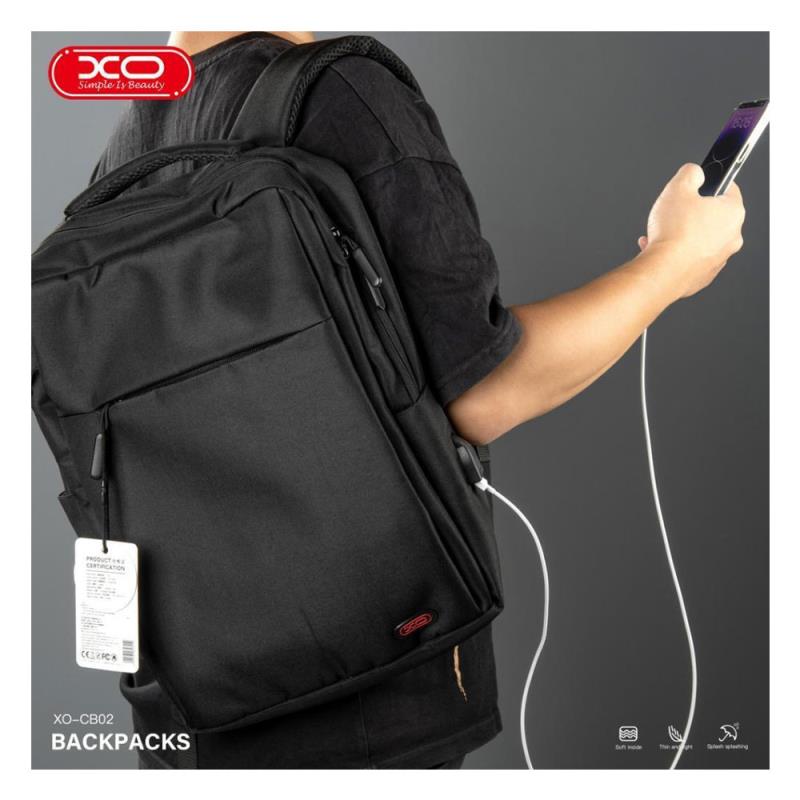 Universal Backpack XO CB02 για Laptops έως 15.6" Μαύρο