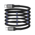 Καλώδιο Σύνδεσης USB 2.0 Maxlife MXUC-11 Magnetic Nylon USB C σε USB C 100W 1m Μαύρο