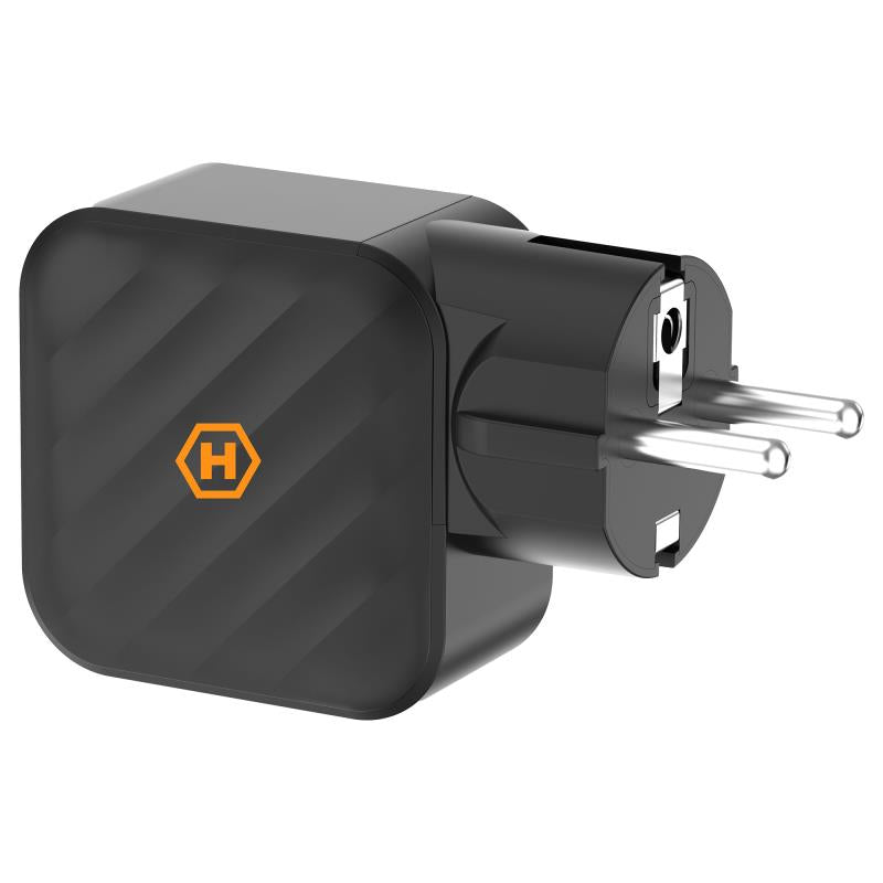 Φορτιστής Ταξιδίου Ταχείας Φόρτισης Hammer RapidCharge Duo με Τριπλή Έξοδο USB A & 2xUSB C PD 65W Μαύρο