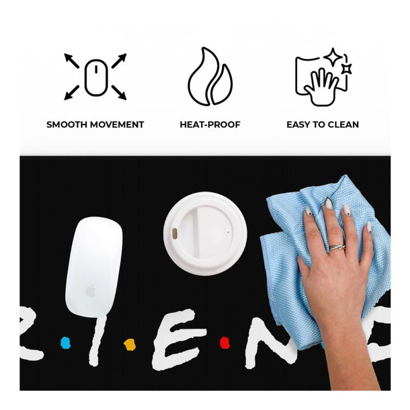 Mousepad Warner Bros Friends 002 80x40cm Μαύρο (1 τεμ)