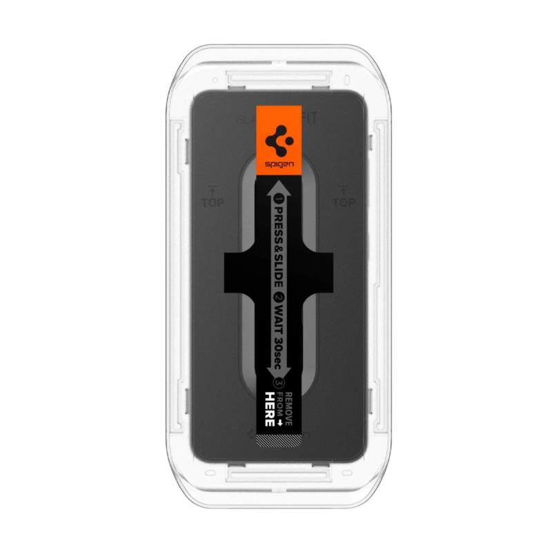 Tempered Glass Full Face Spigen Glas.tR EZ-FIT Samsung S921 Galaxy S24 5G/ S931 Galaxy S25 5G (2 τεμ.)