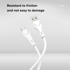 Καλώδιο Σύνδεσης USB 2.0 inos UltraCon USB A σε Lightning 12W 1m Λευκό