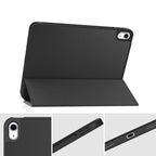 Θήκη Flip Smart inos Apple iPad 10.9" (2022) με TPU & SC Pen Μαύρο