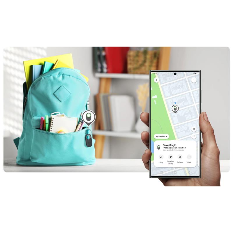 Samsung Galaxy SmartTag2 EI-T5600BBEG Μαύρο (1 τεμ)