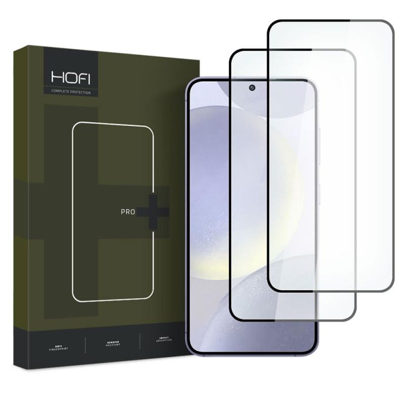 Tempered Glass Full Face Hofi Pro+ Samsung Galaxy S24 5G Μαύρο (2 τεμ.)