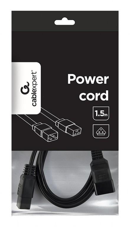 CABLEXPERT ΚΑΛΩΔΙΟ ΤΡΟΦΟΔΟΣΙΑΣ C19 to C20, 1.5m