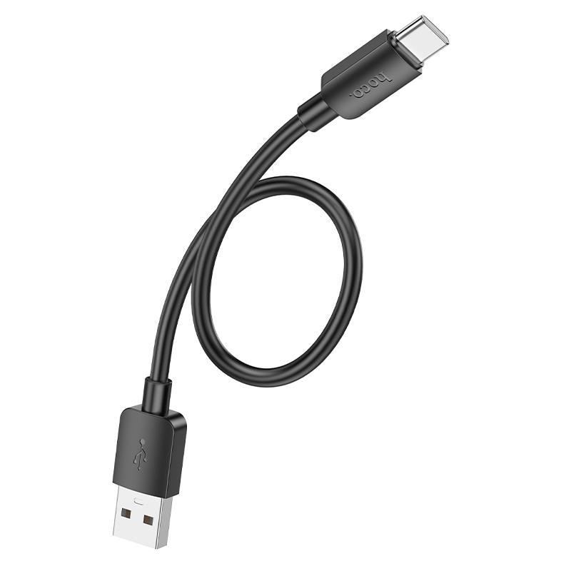 HOCO X96 ΚΑΛΩΔΙΟ ΦΟΡΤΙΣΗΣ ΚΑΙ ΔΕΔΟΜΕΝΩΝ HYPER TYPE-C, 27W, 0.25m, ΜΑΥΡΟ