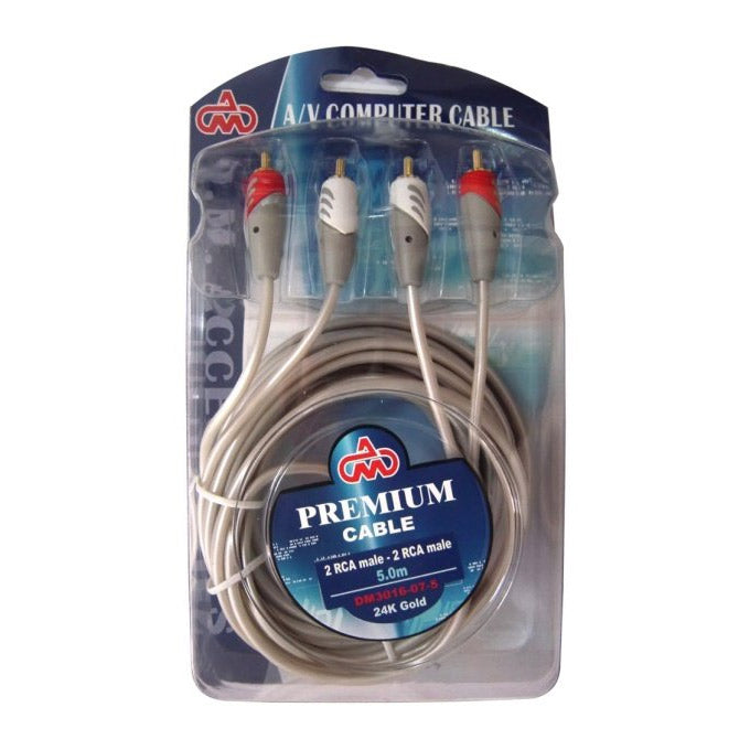 DM καλώδιο 2x RCA M/M 3m