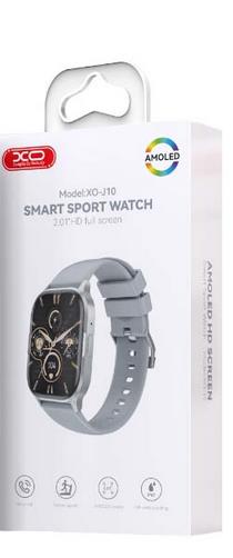 XO J10 AMOLED SCREEN STAR MIST MAGNETIC SQUARE SMART WATCH, CALL FUNCTION, ΓΚΡΙ
