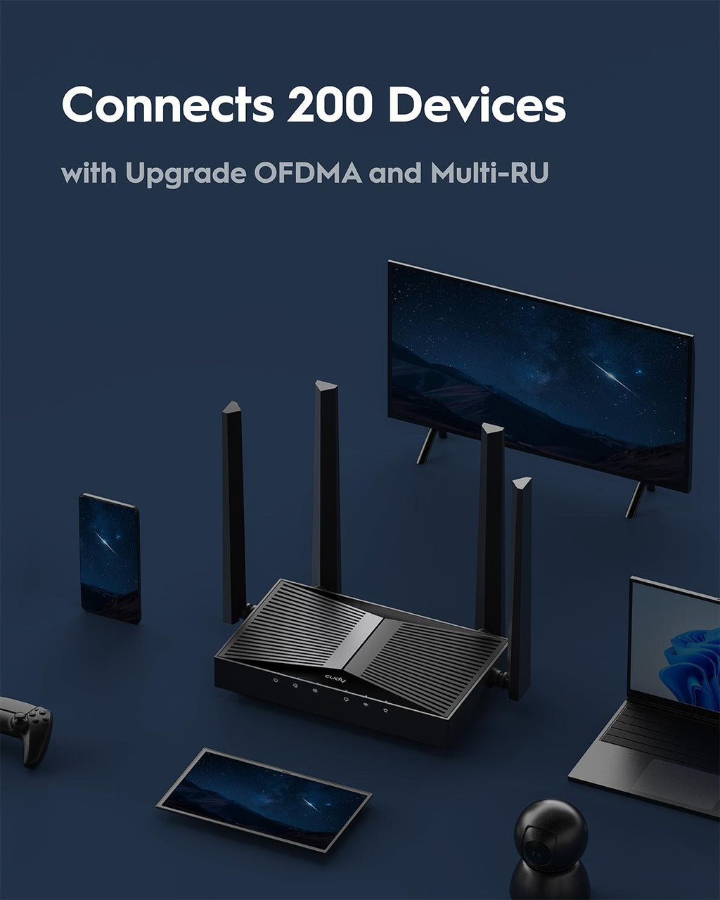 CUDY WR3600H BE3600 2.5G Wi-Fi 7 Router