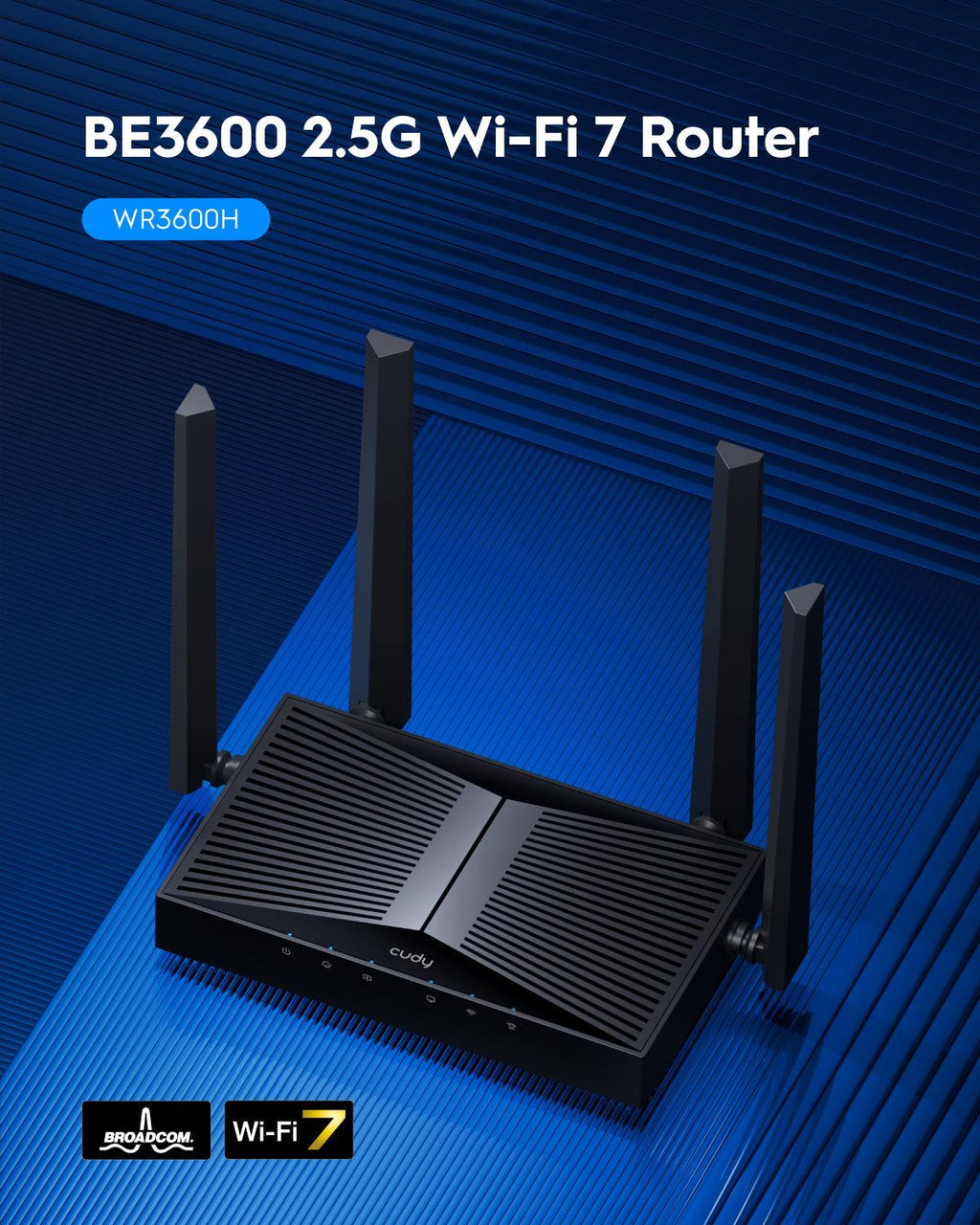 CUDY WR3600H BE3600 2.5G Wi-Fi 7 Router