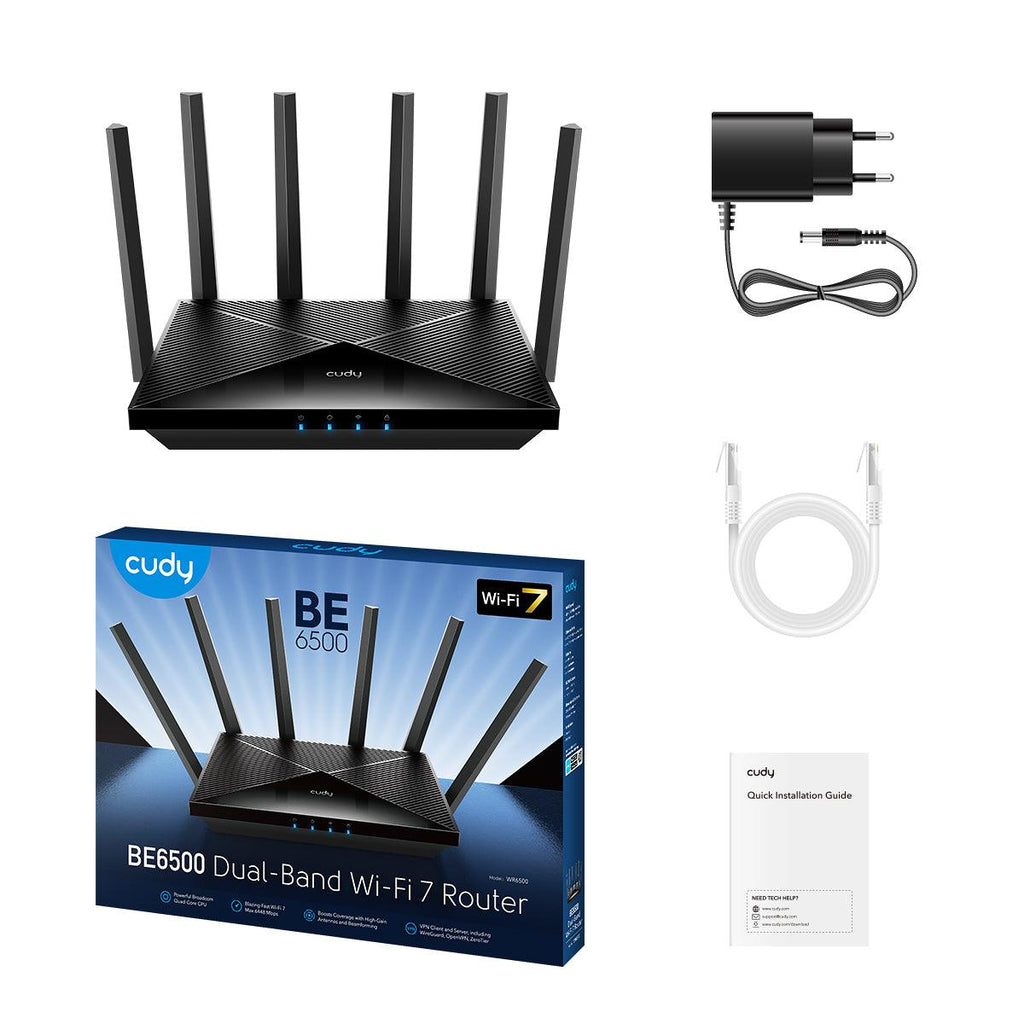 CUDY WR6500 BE6500 GIGABIT Wi-Fi 7  ROUTER