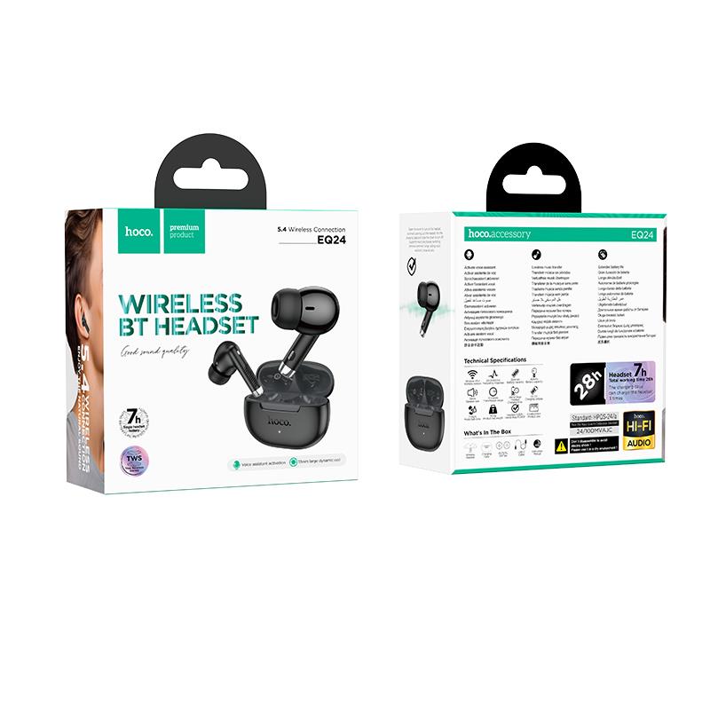 HOCO EQ24 ESTRELLA WIRELESS HEADSET, ΜΑΥΡΟ